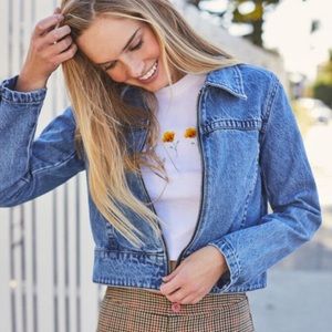 denim jacket by Brandy Melville